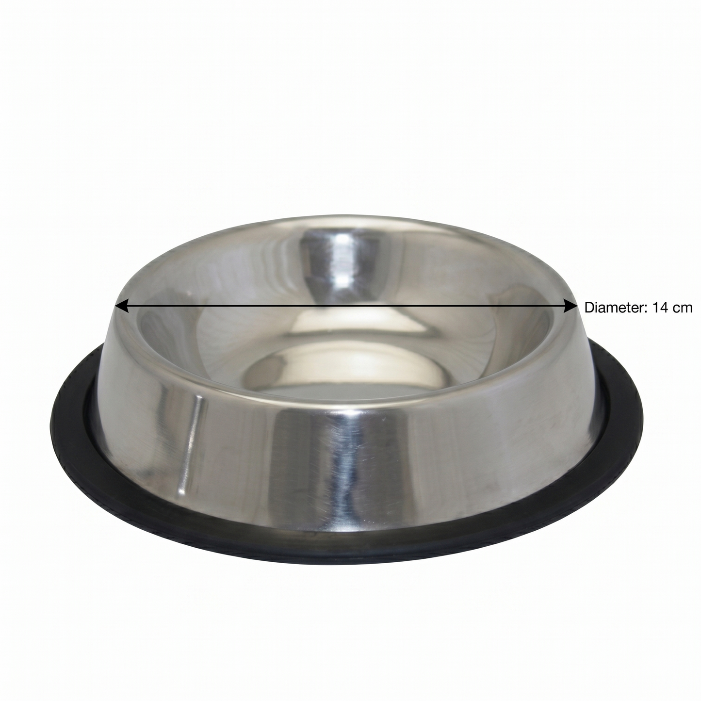 Happy Pet Voerbak RVS Antislip | Diameter 14 cm
