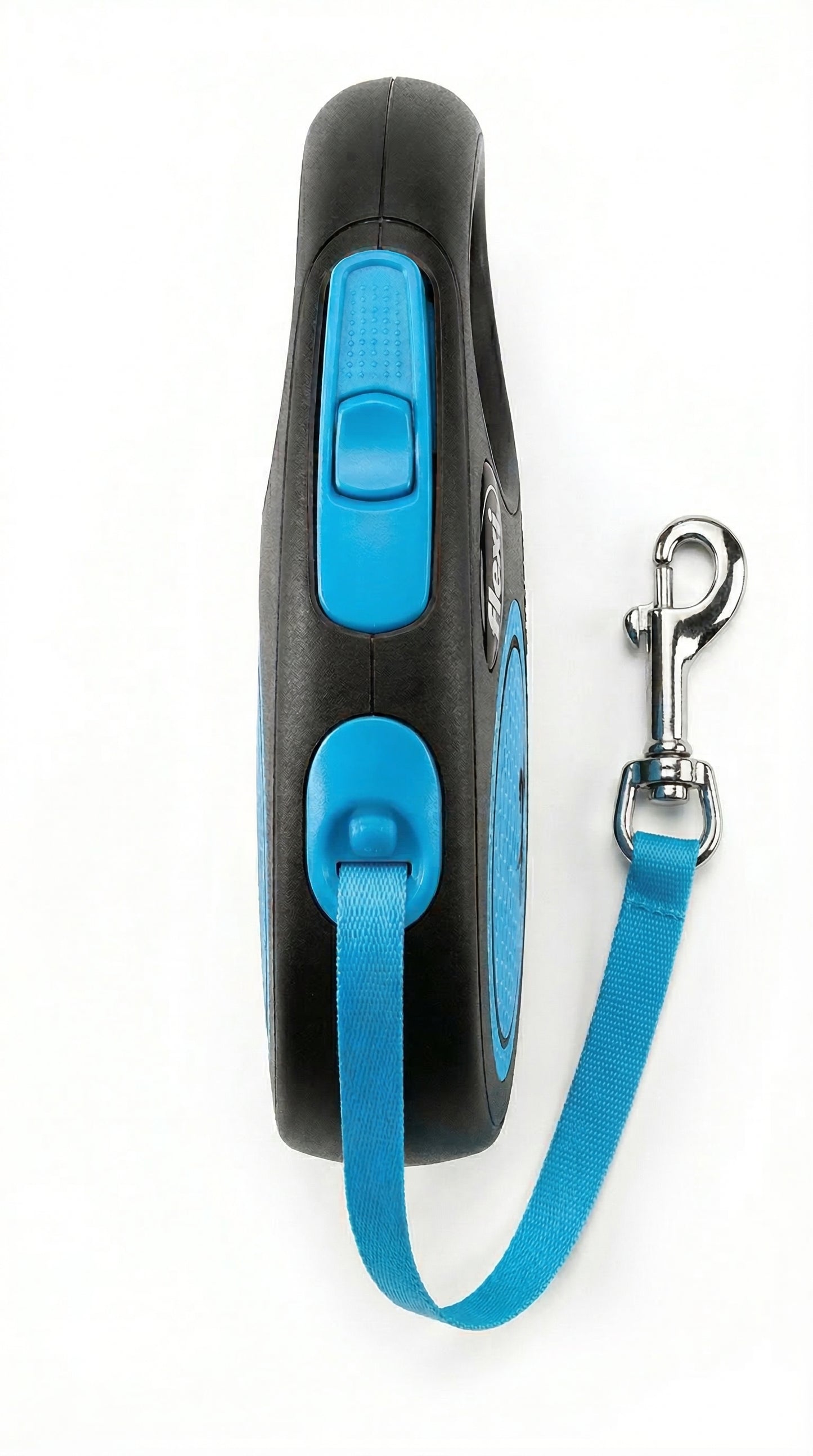 Flexi New Classic Neon Rollijn Tape Reflecterend Hond | Zwart/Blauw S 5m