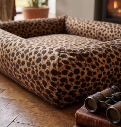 Bia Bed Hoes Premium Luipaard Print Vervangbare Hondenmand Hoes | Bia-3 70x60x12,5cm