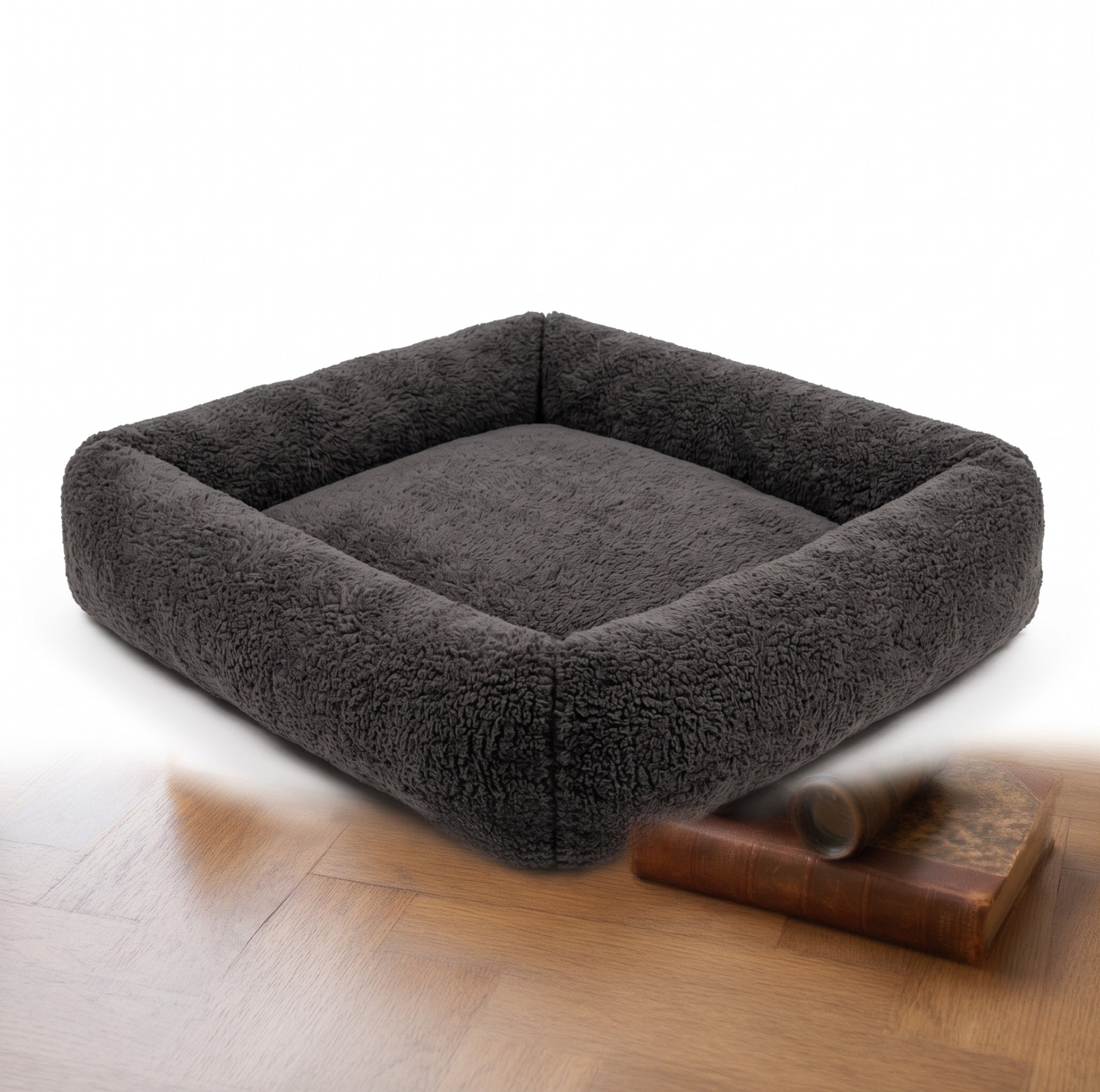 Bia Bed Fleece Hoes Matras Ligbed Antraciet/Grijs | 73x50cm