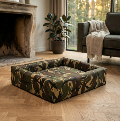 Bia Bed Hondenmand Original Camouflage Polyether met Opstaande Rand | 60x50x12,5cm