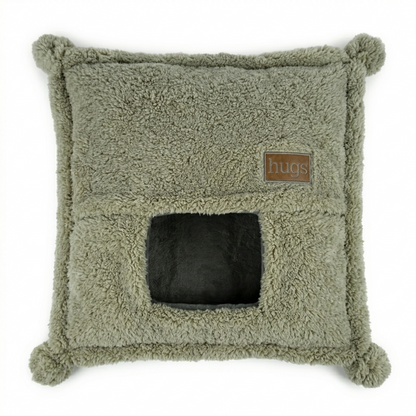 Happy Pet Kattenslaapzak Hugs Snuggle Pluche Kussen & Slaapzak in Één | 50x50cm