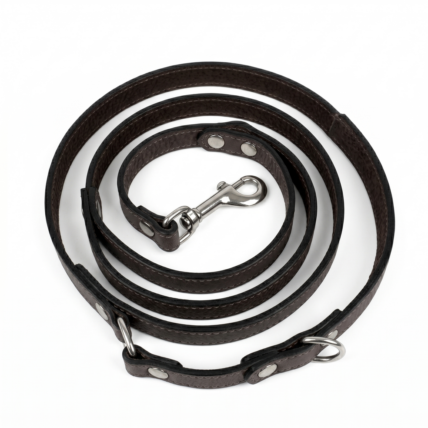 Sazzz Fearless Vintage Hondenriem Hoogwaardig Leer | Bruin 147x1,5cm