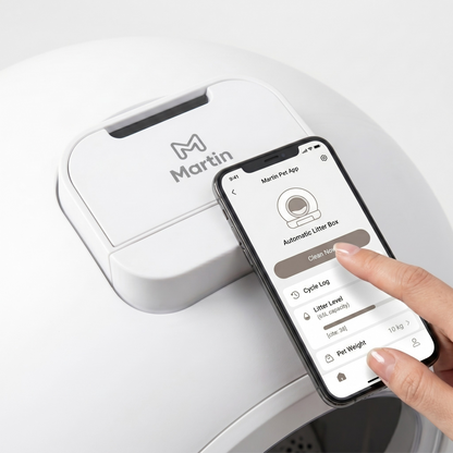 Martin Automatische Kattenbak met App-bediening | Wit 65L