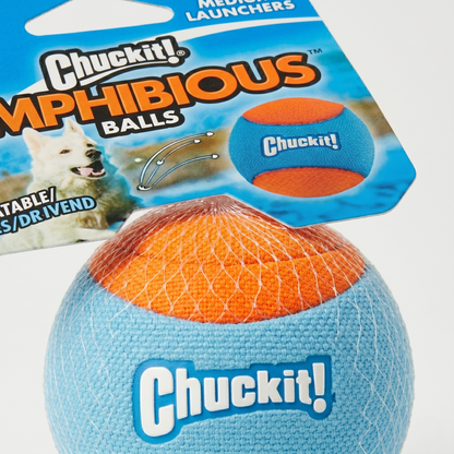 Chuckit Amphibious Speelballen Hond Drijvend & Tandvriendelijk | 6,5cm