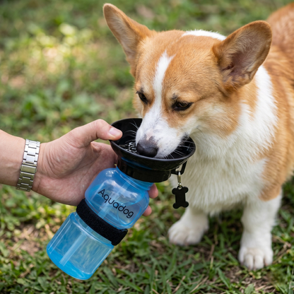 Aquadog Drinkfles 2-in-1 Waterbak voor Alle Hondenrassen | 533ml