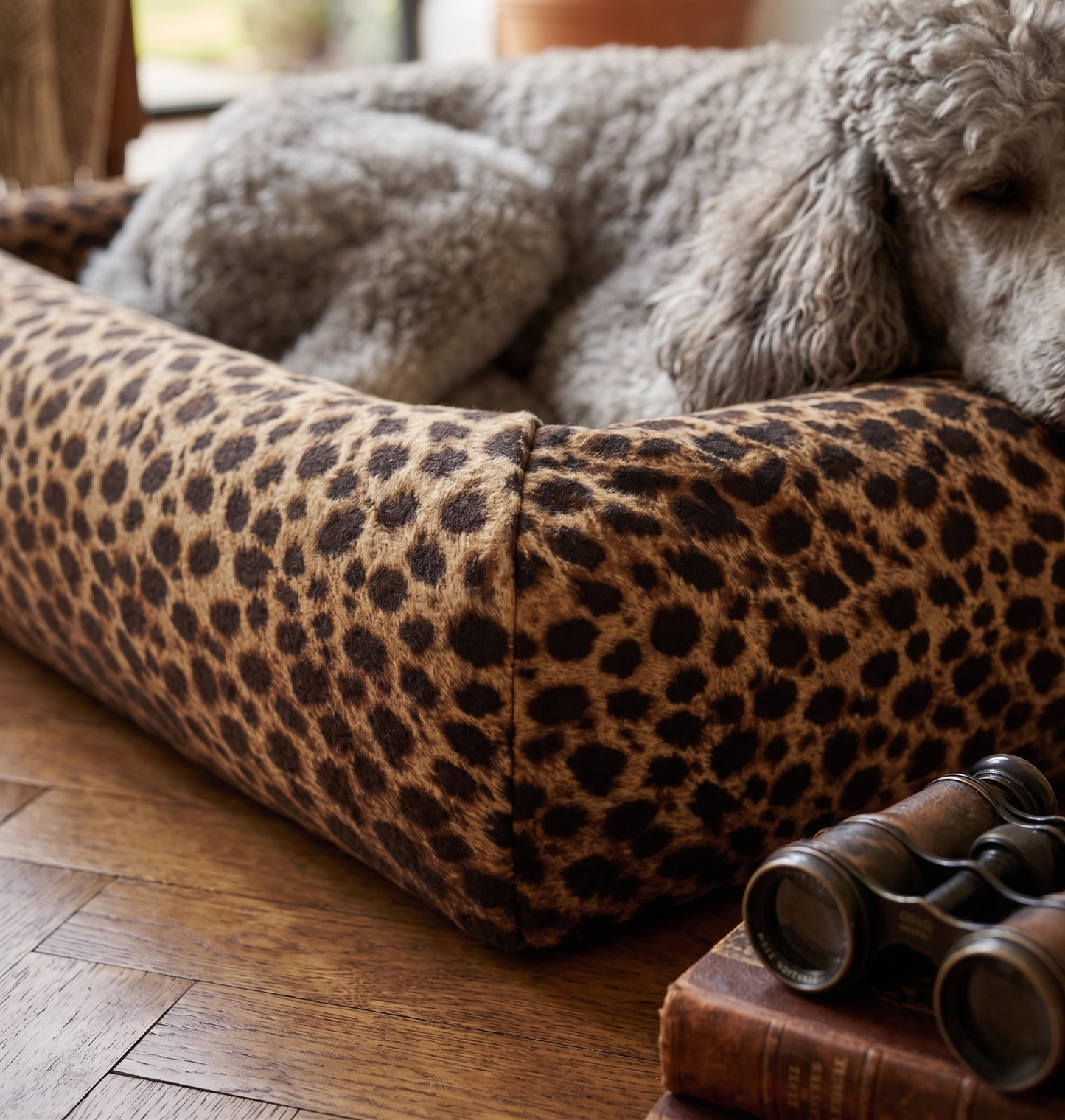 Bia Bed Hoes Premium Luipaard Print Vervangbare Hondenmand Hoes | Bia-3 70x60x12,5cm