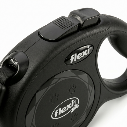 Flexi Black Design Rollijn Tape Stijlvol Rolmechanisme Hond | Zwart S 5m