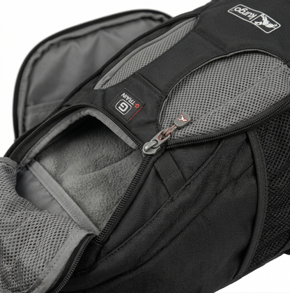 Kurgo G-Train Hondenrugzak met Laptopvak en Hondenvak | Zwart 41x23x50cm