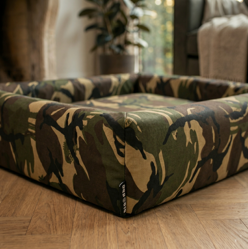 Bia Bed Hondenmand Original Camouflage Polyether met Opstaande Rand | 60x50x12,5cm