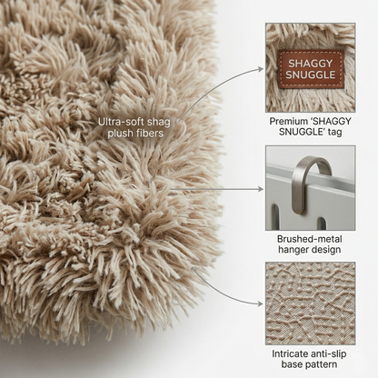 Croci Radiatorhangmat Katten Synthetisch Bont Metalen Frame | Beige Gemêleerd 47x30x25cm