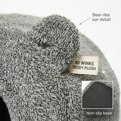 Rosewood 40 Winks Kattenmand Iglo Teddy Pluche met Antislip | Grijs 38x38x40cm