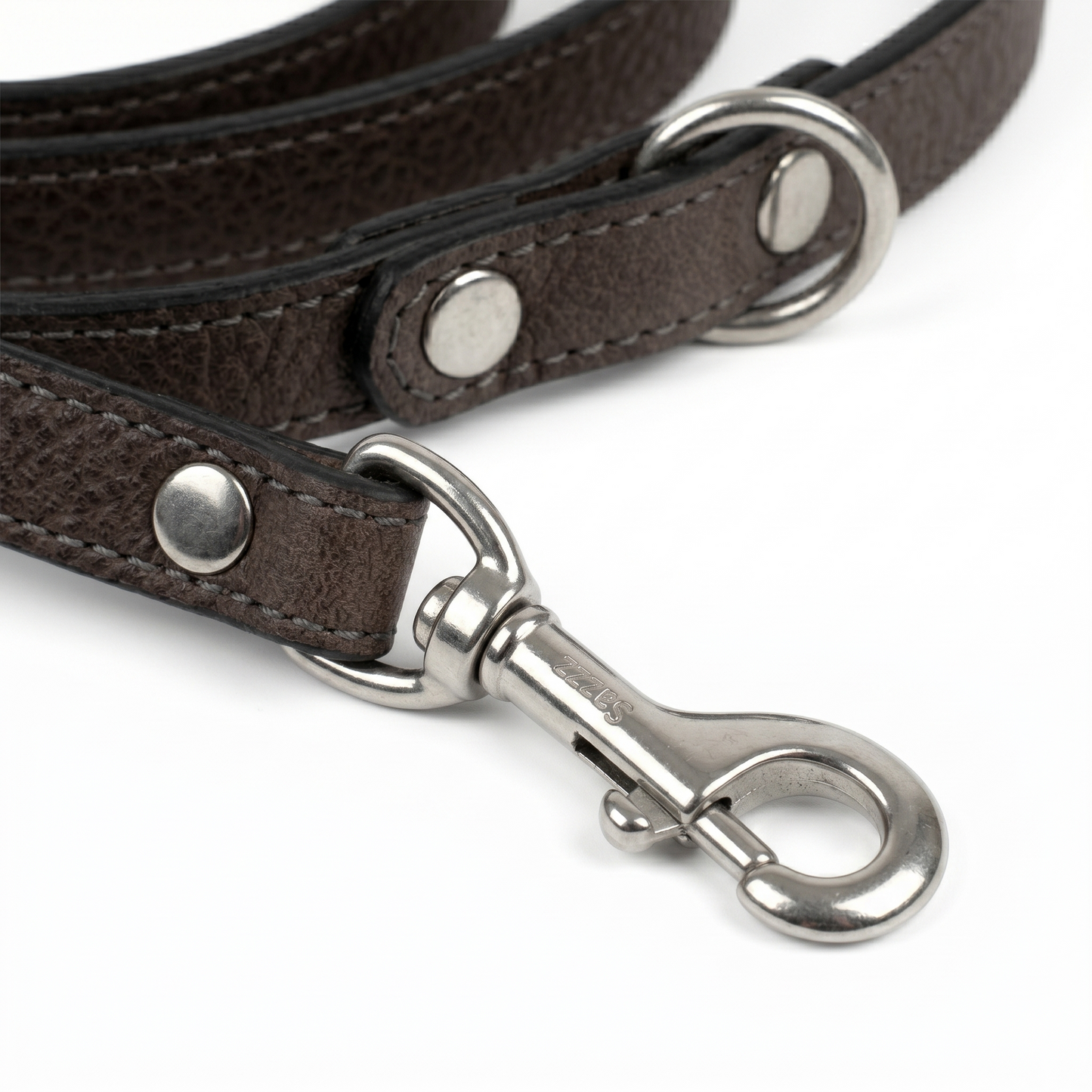 Sazzz Fearless Vintage Hondenriem Hoogwaardig Leer | Bruin 147x1,5cm