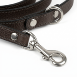 Sazzz Fearless Vintage Hondenriem Hoogwaardig Leer | Bruin 147x1,5cm