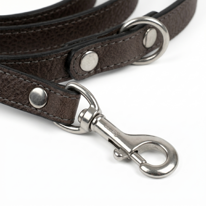 Sazzz Fearless Vintage Hondenriem Hoogwaardig Leer | Bruin 147x1,5cm