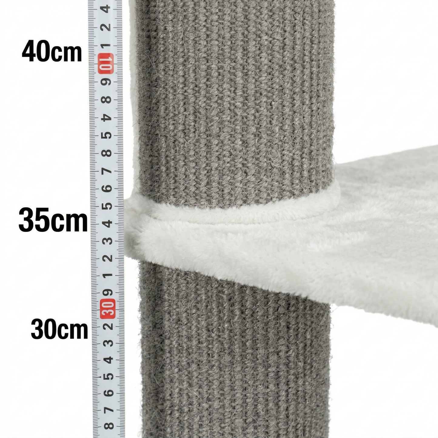 Trixie Krabpaal Acadia Wandmontage Sisal & Pluche met Relaxmand | Grijs 160cm