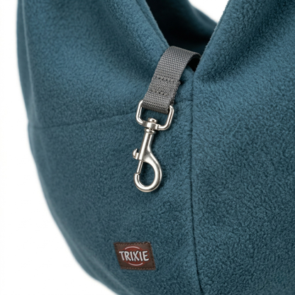 Trixie Buikdrager Sling Hondentas Kleine Honden met Korthouder | Blauw/Grijs 22x20x60cm