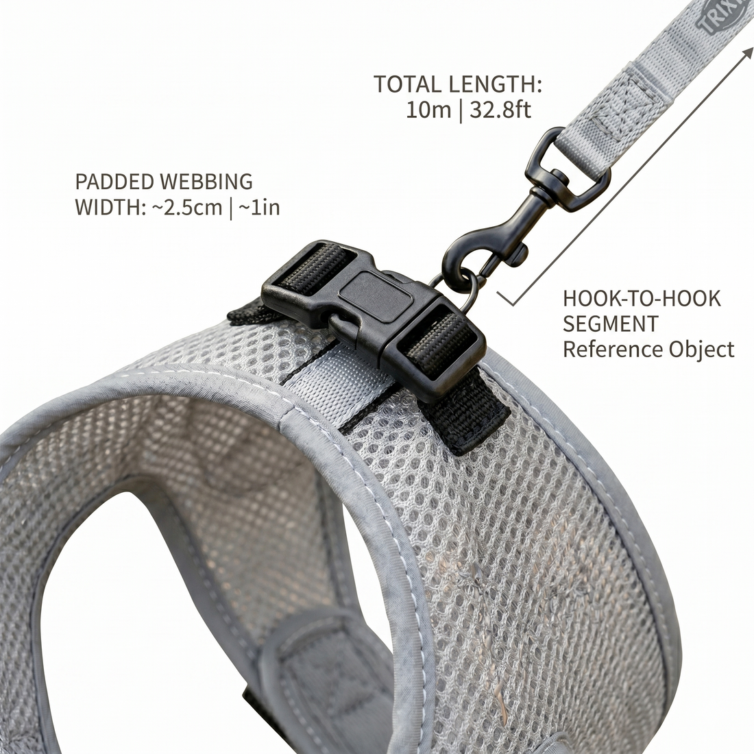 Trixie Soft Kattentuig Mesh met Reflecterende Stroken & Riem | Assorti 24-42cm