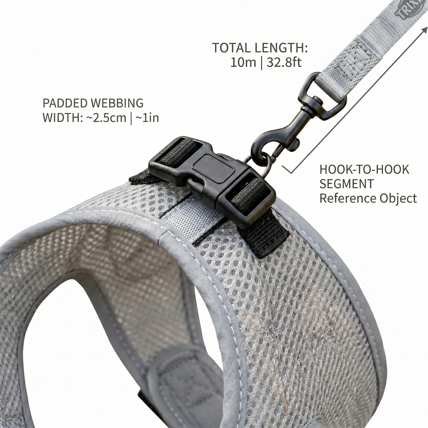 Trixie Soft Kattentuig Mesh met Reflecterende Stroken & Riem | Assorti 24-42cm