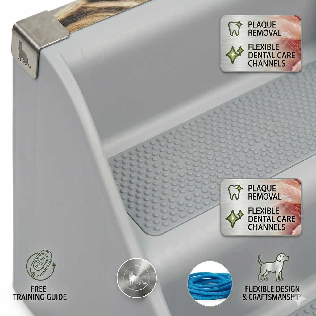 Trixie Inklapbare Huisdierentrap Antislip | Lichtgrijs 54x34x39cm