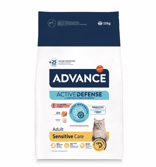 Advance Cat Adult Sensitive Salmon Kattenvoer Gevoelige Maag & Huid Zalm & Rijst | 10kg