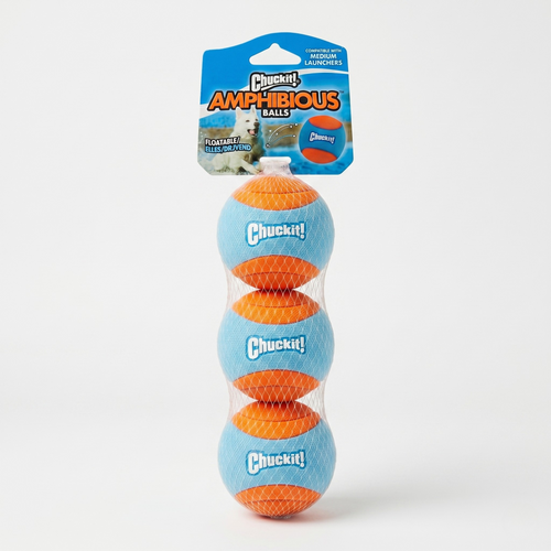 Chuckit Amphibious Speelballen Hond Drijvend & Tandvriendelijk | 6,5cm