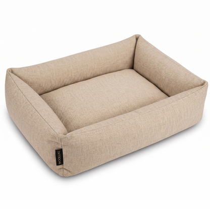 Baazis Hondenmand Comfort met Opstaande Randen Kleine Honden | Beige 62x49x15cm
