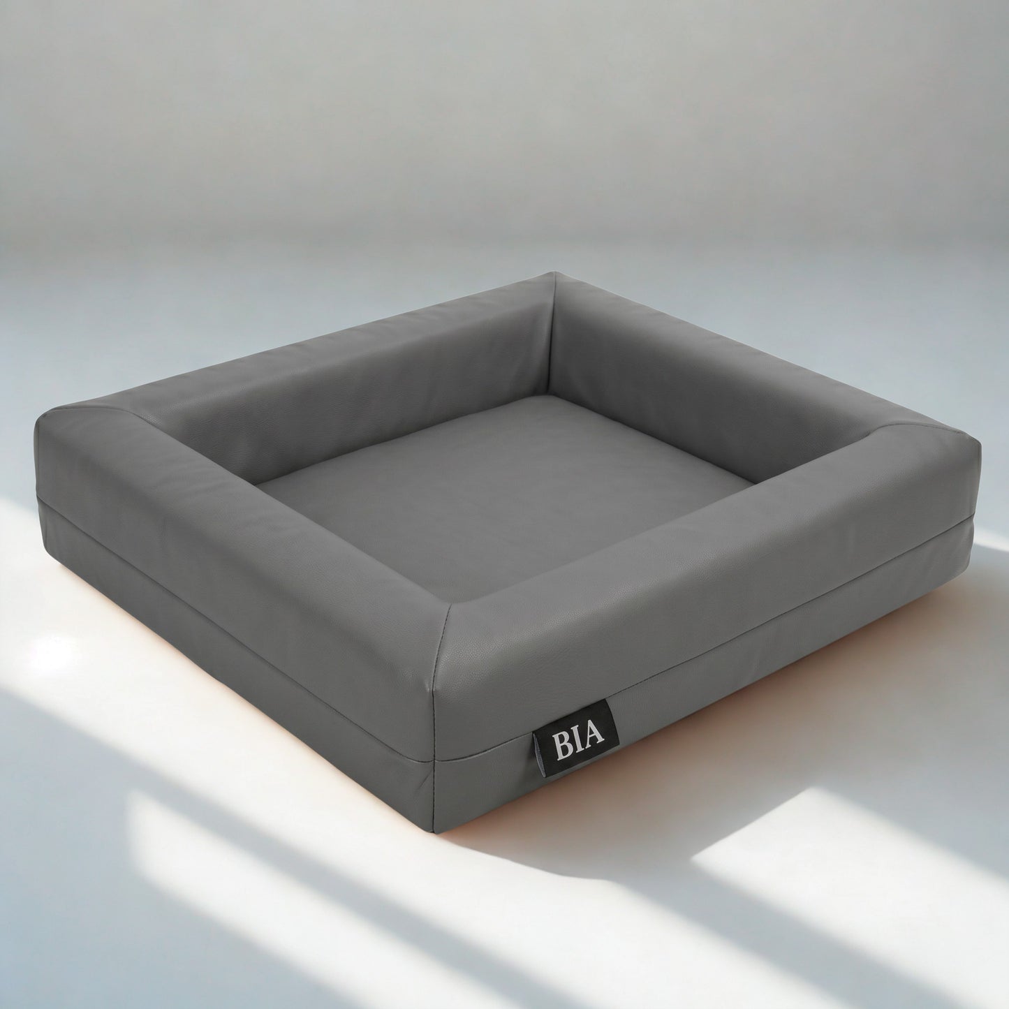 Bia Bed Hondenmand Original Polyether Orthopedisch met Opstaande Rand | Grijs 60x50x12,5cm