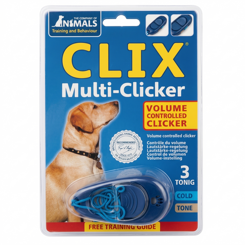 Clix Multi-Clicker 3 Tonig Hondentraining | Blauw