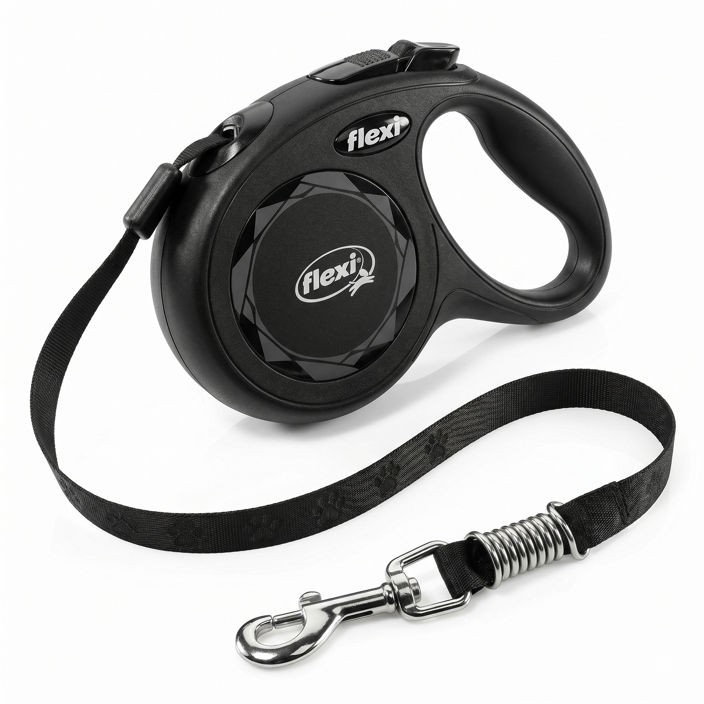 Flexi Black Design Rollijn Tape Stijlvol Rolmechanisme Hond | Zwart S 5m