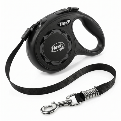 Flexi Black Design Rollijn Tape Stijlvol Rolmechanisme Hond | Zwart S 5m