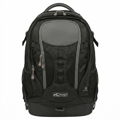 Kurgo G-Train Hondenrugzak met Laptopvak en Hondenvak | Zwart 41x23x50cm