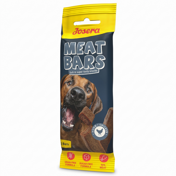 Josera Meat Bars Chicken Gedroogde Vleesreep Graanvrij & Suikervrij Hond | 40g
