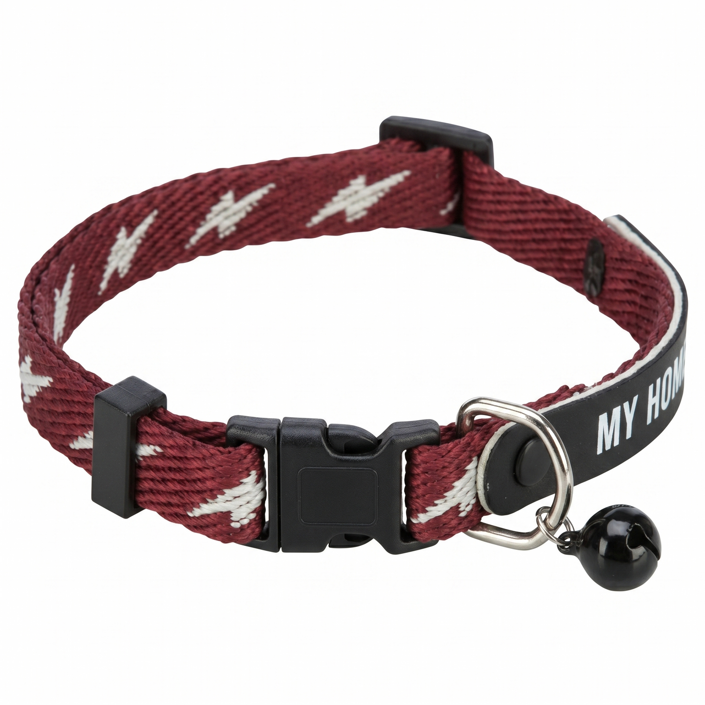 Trixie My Home Kattenhalsband met Adresflap Belletje & Clicksluiting | Assorti