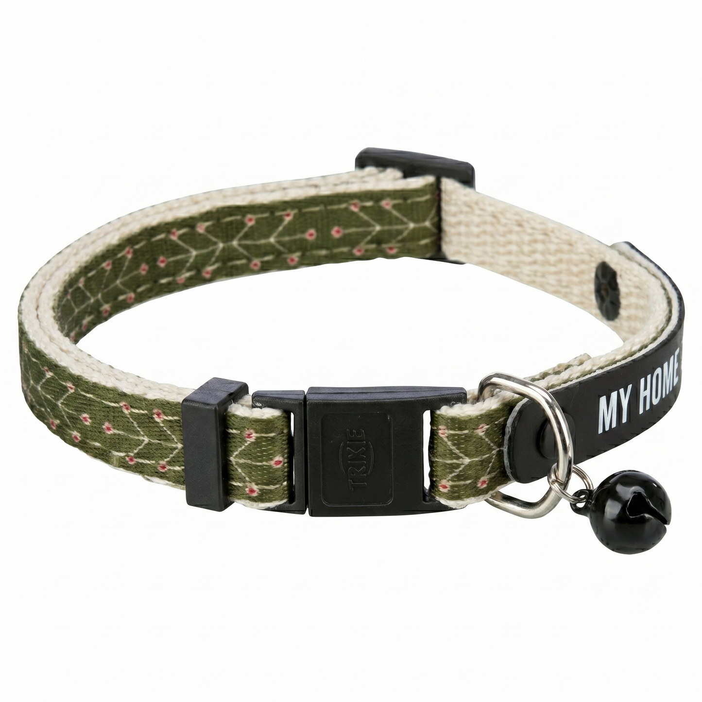 Trixie My Home Kattenhalsband met Adresflap Belletje & Clicksluiting | Assorti