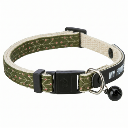 Trixie My Home Kattenhalsband met Adresflap Belletje & Clicksluiting | Assorti