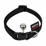 Kattenhalsband Nylon Uni met Wurgbeveiliging Belletje & Kliksluiting | Rood 20-30cm