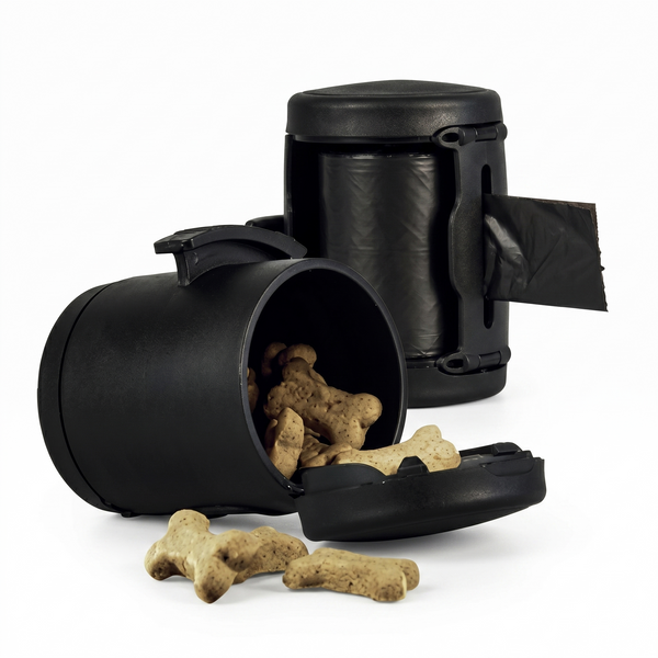 Flexi Vario Multi Box Bewaarbox voor Snacks & Poepzakjes | Zwart