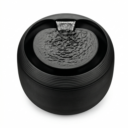 Martin Drinkfontein Kat & Kleine Hond met Filter en Circulatie | Zwart 2,5L