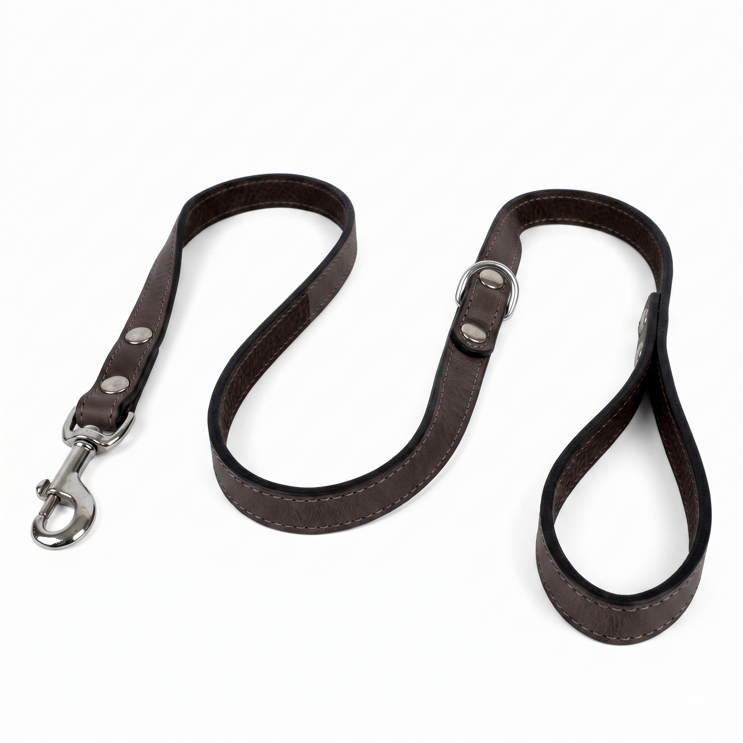 Sazzz Fearless Vintage Hondenriem Hoogwaardig Leer | Bruin 147x1,5cm