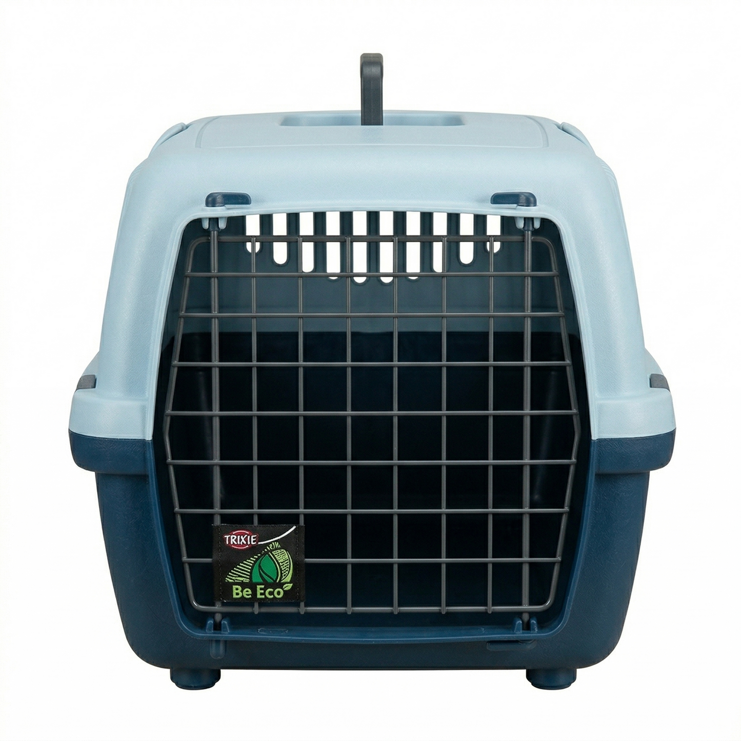 Trixie Reismand Capri Open Top Vervoersbox Hond & Kat met Rooster | Donkerblauw/Lichtblauw 61x40x38cm