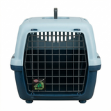 Trixie Reismand Capri Open Top Vervoersbox Hond & Kat met Rooster | Donkerblauw/Lichtblauw 61x40x38cm