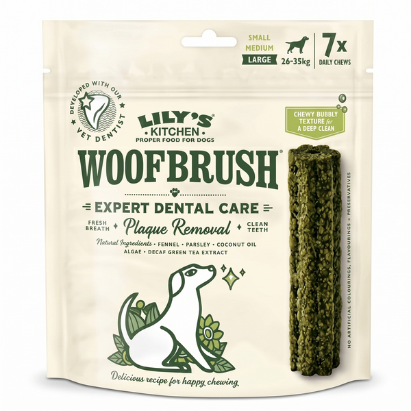 Lily's Kitchen Woofbrush Dental Care Kauwsnack Gebitsverzorging Hond | L 7x47g
