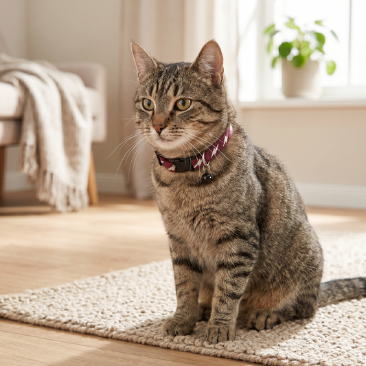 Trixie My Home Kattenhalsband met Adresflap Belletje & Clicksluiting | Assorti