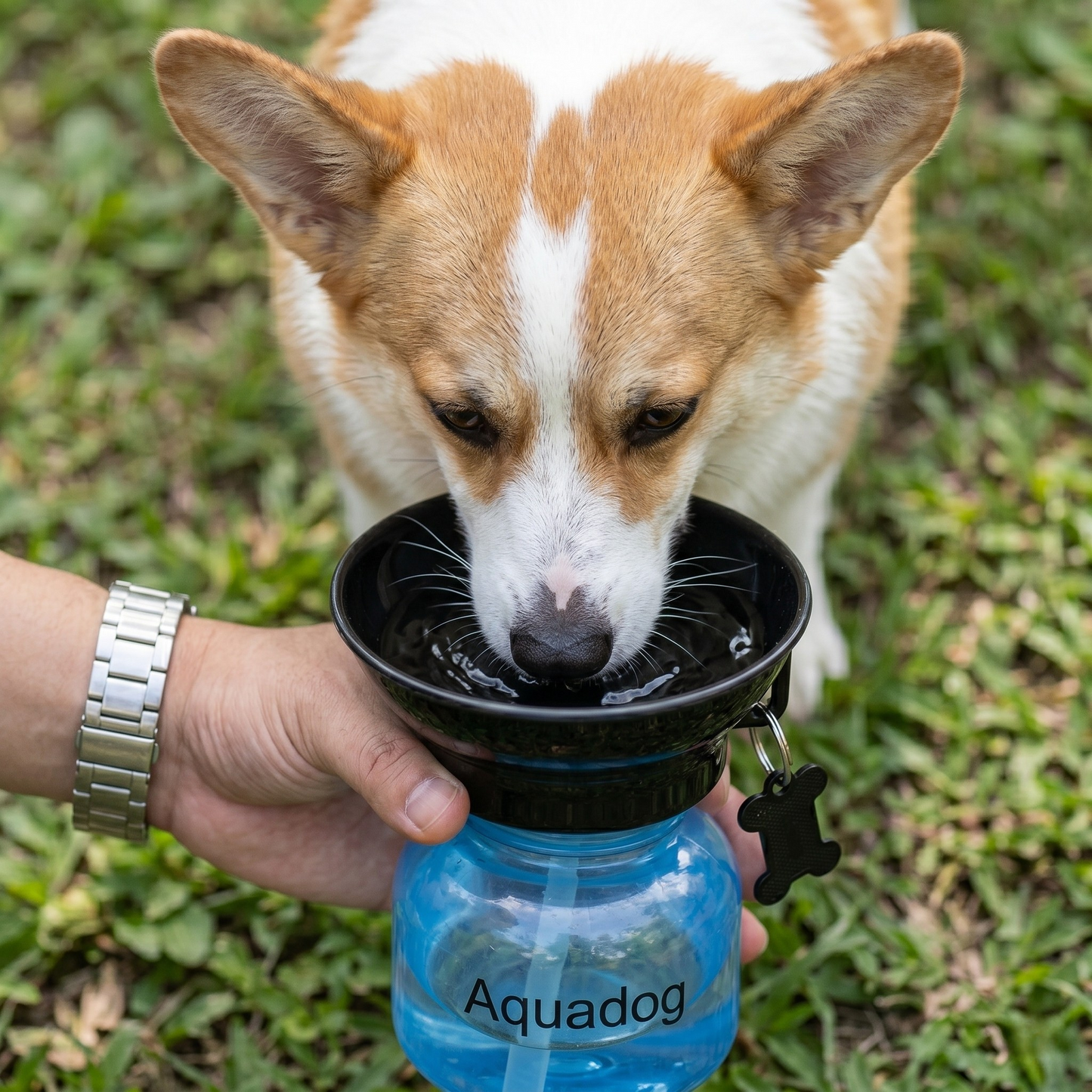 Aquadog Drinkfles 2-in-1 Waterbak voor Alle Hondenrassen | 533ml