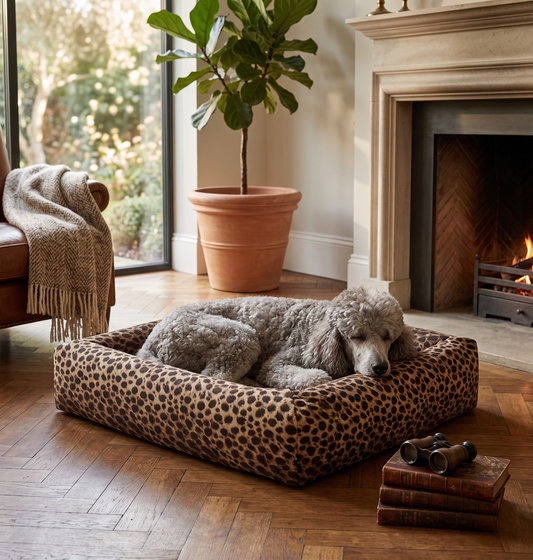 Bia Bed Hoes Premium Luipaard Print Vervangbare Hondenmand Hoes | Bia-3 70x60x12,5cm