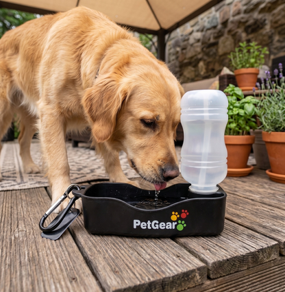Petgear Travel Drinkfles Waterbak voor Honden Onderweg | 500ml