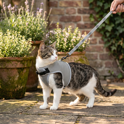 Trixie Soft Kattentuig Mesh met Reflecterende Stroken & Riem | Assorti 24-42cm
