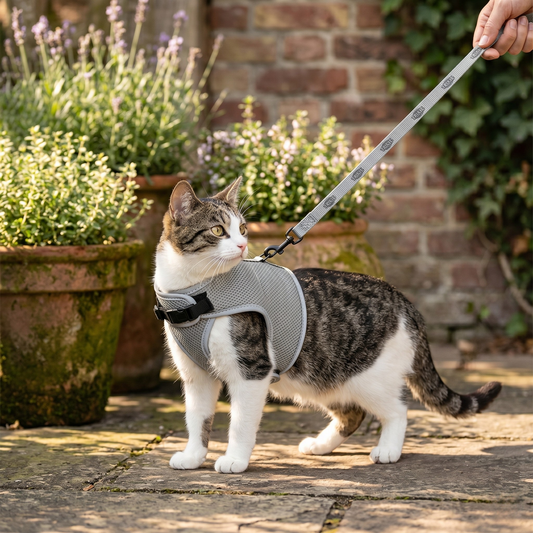 Trixie Soft Kattentuig Mesh met Reflecterende Stroken & Riem | Assorti 24-42cm