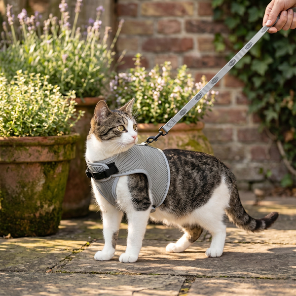 Trixie Soft Kattentuig Mesh met Reflecterende Stroken & Riem | Assorti 24-42cm
